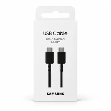 Cable Samsung USB-C a USB-C · 3 A · 1.8 m — imagen 1